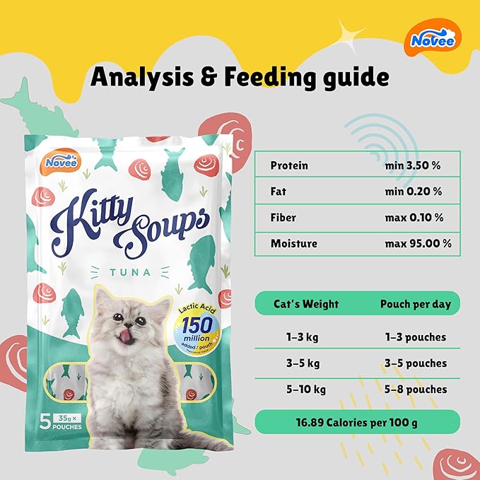 Novee Kitty Tuna Soup Cat Treats image 2