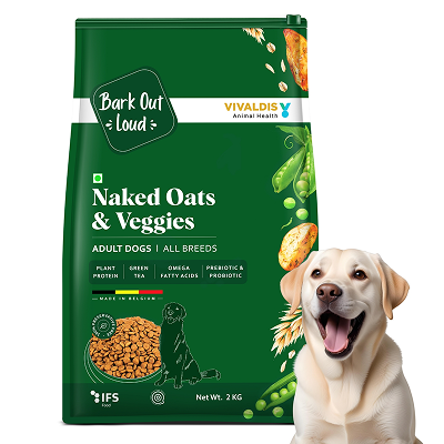 Bark Out Loud Naked Oats & Veggies, Veg Adult Dog Dry Food (Limited Stocks)