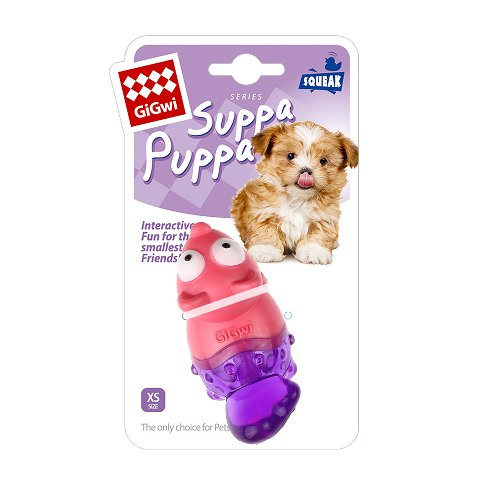 GiGwi Suppa Puppa Fox Toy for Dogs (Pink/Purple) image 2