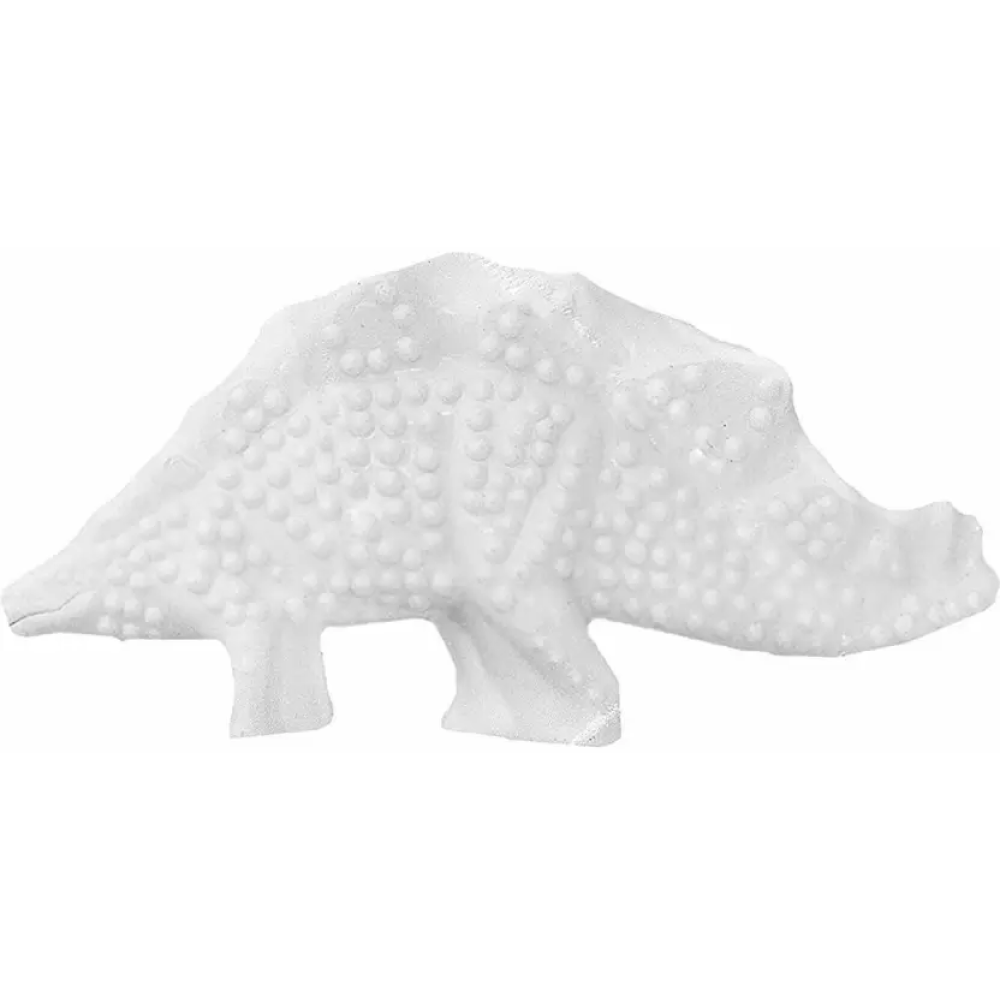 Nylabone Puppy Teething Chicken Flavoured Power Chew Dental Dinosaur Toy for Dogs (White) image 2