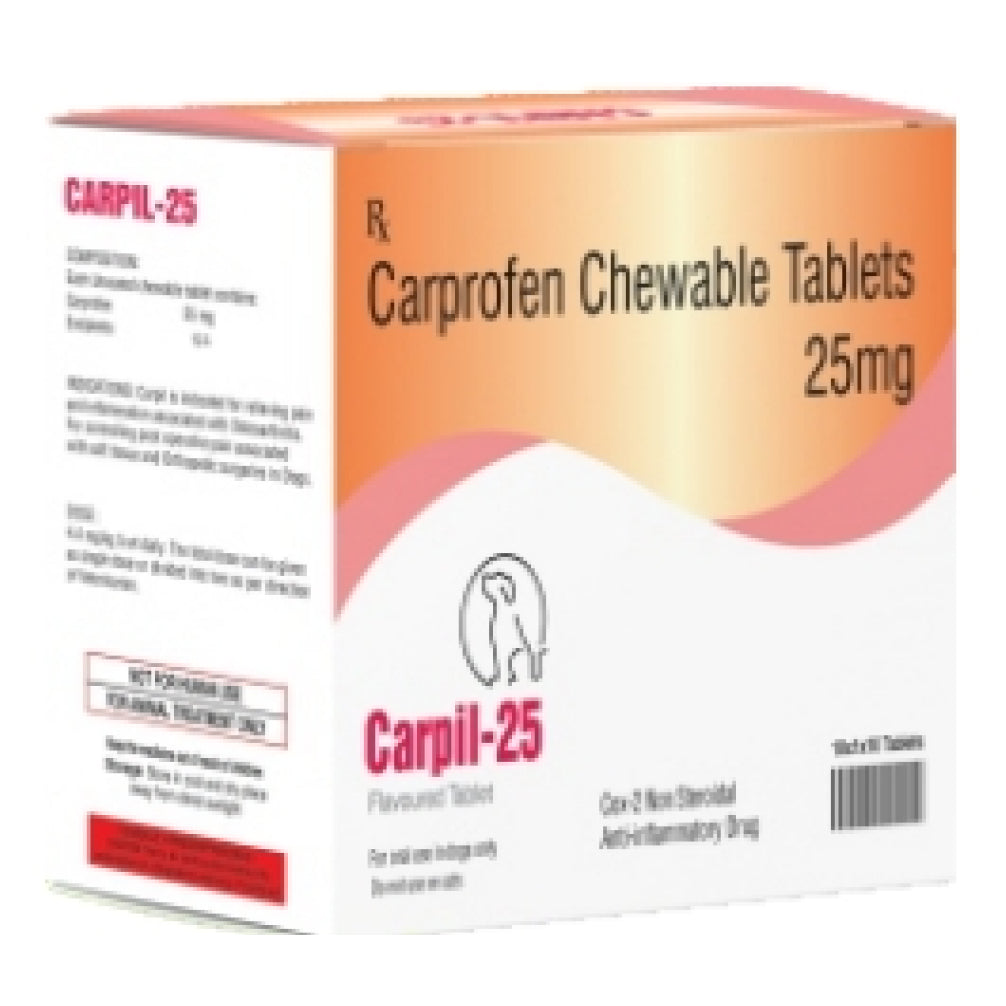 Sihil Carpil 25mg Tablets (Carprofen) for Dogs