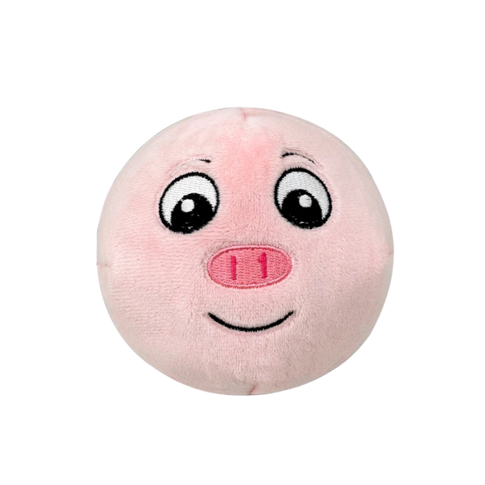 Talking Dog Club Pop A Pig Bouncy Plush Toy for Dogs (Pink) image 3