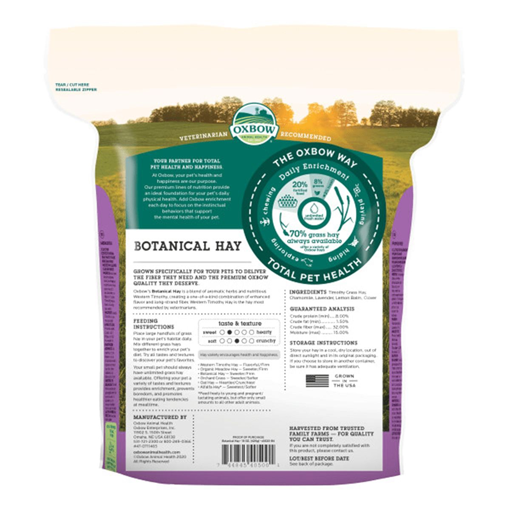 Oxbow Botanical Hay Dry Food for Rabbits, Hamsters and Guinea Pigs image 3