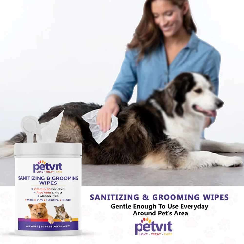 Petvit Sanitizing & Grooming Wipes for Dogs and Cats image 6
