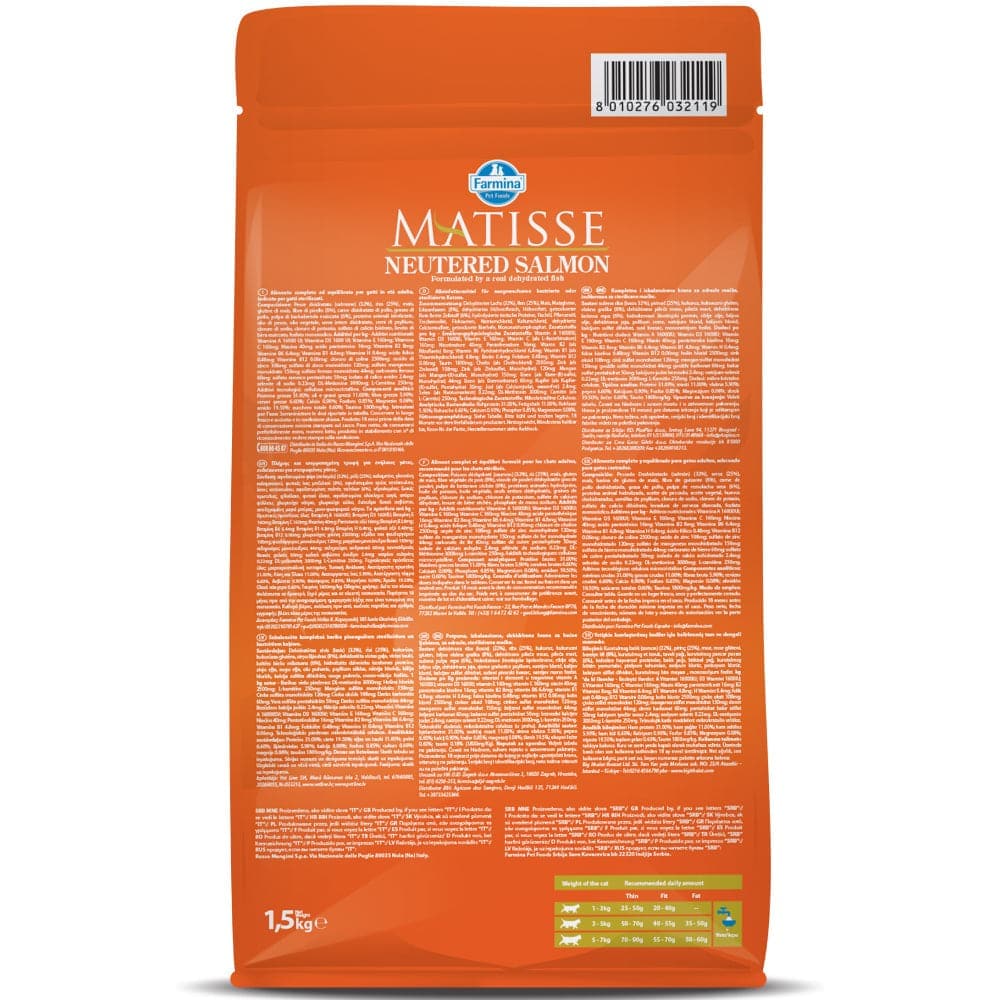 Farmina Matisse Neutered Salmon Cat Dry Food image 2