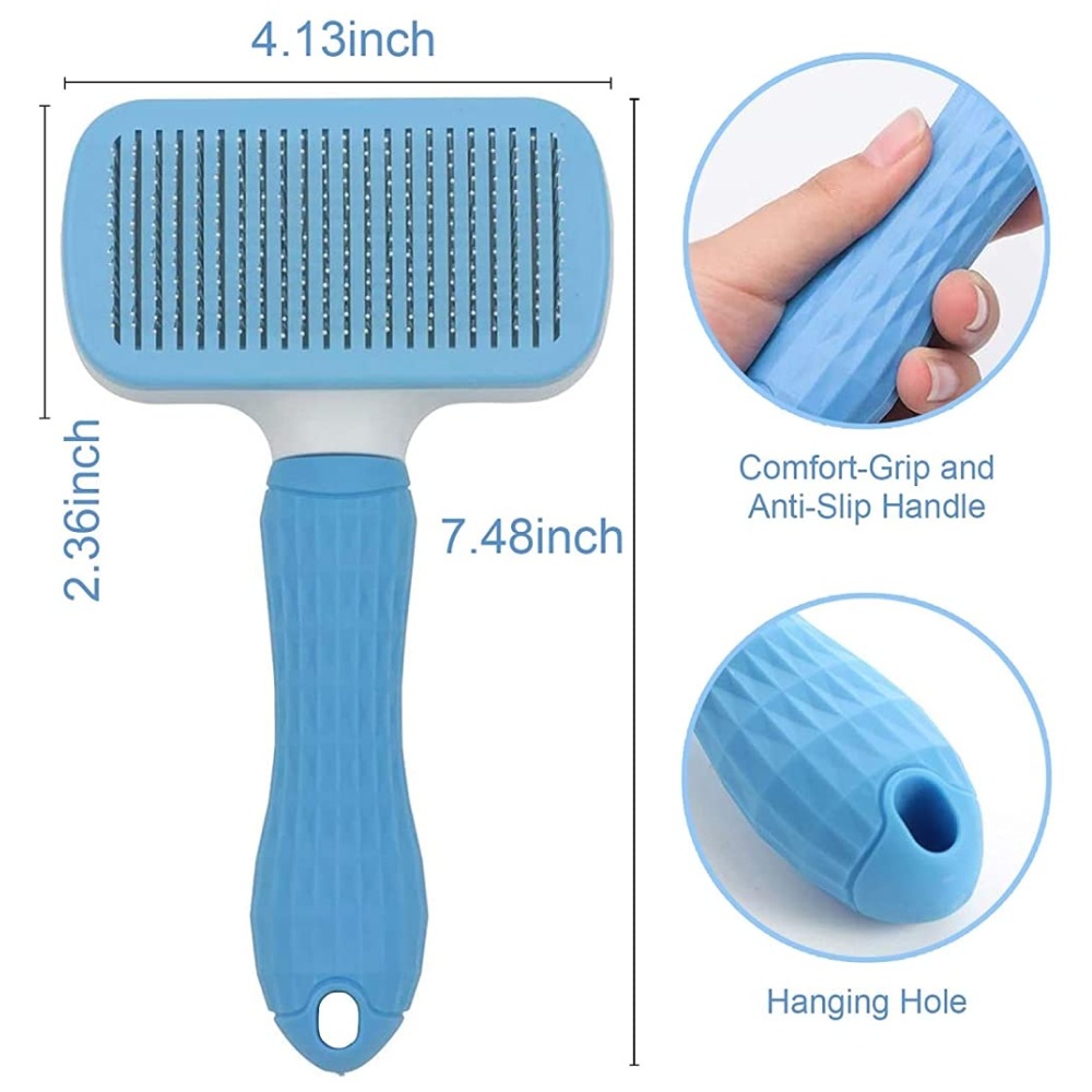 QPets Slicker Brush for Dogs and Cats (Blue) image 7