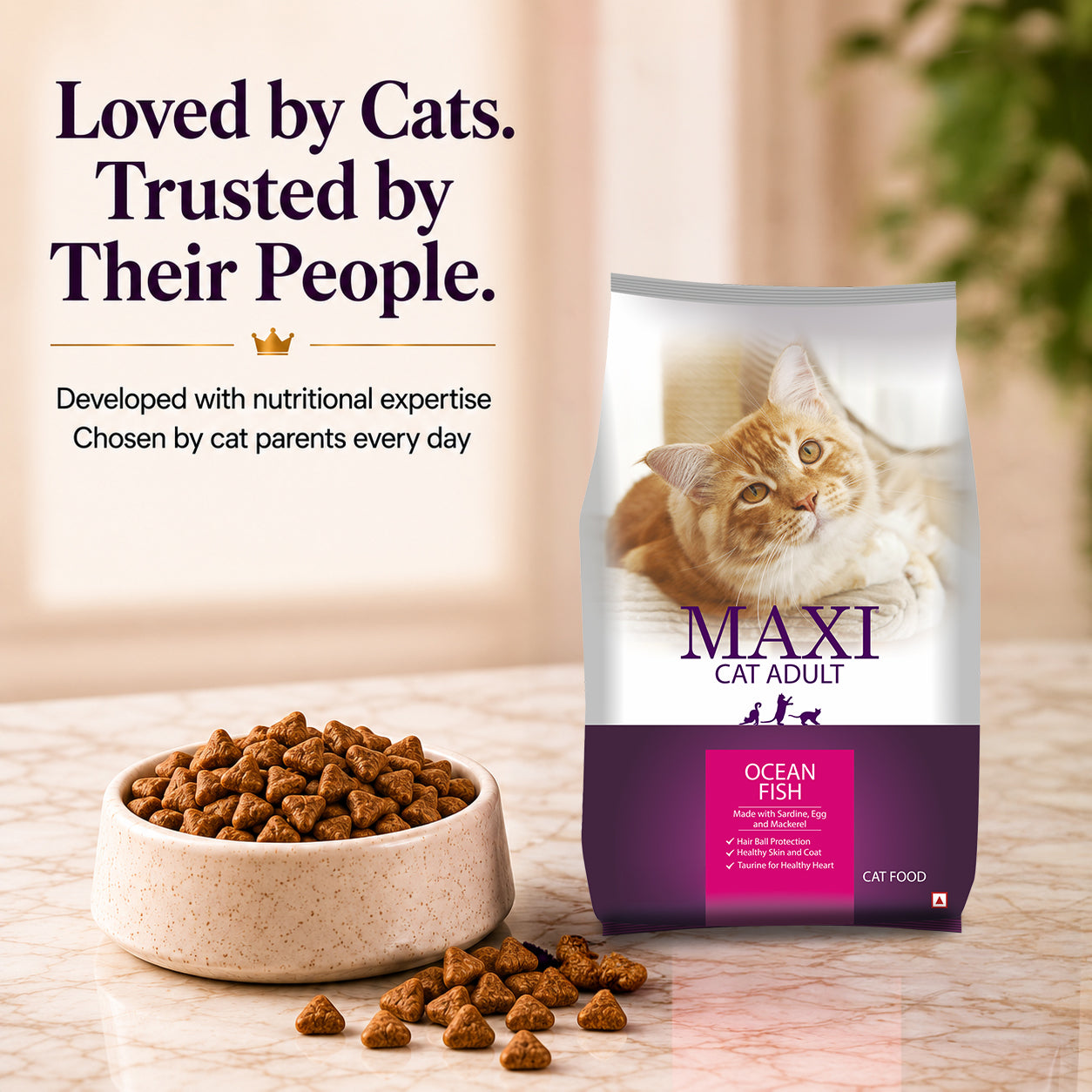 Maxi Adult Ocean Fish Adult Dry Cat Food image 3