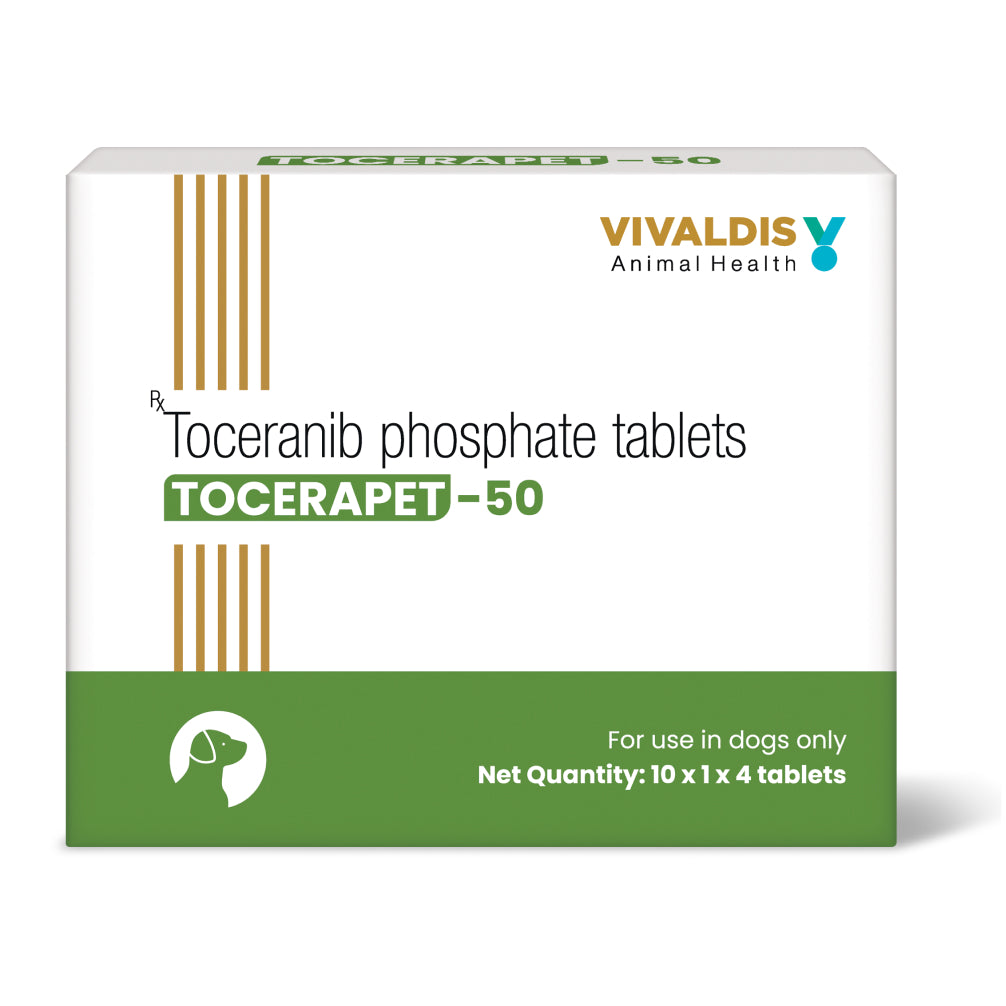 Vivaldis Tocerapet 50mg (Toceranib phosphate) Tablets for Dogs