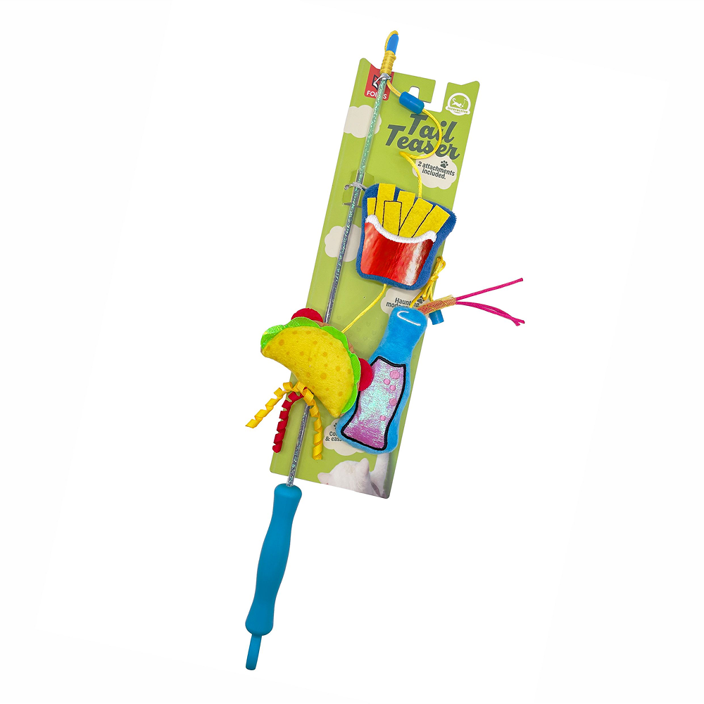 Fofos Wand Hungry Kittens Teaser Toy for Cats