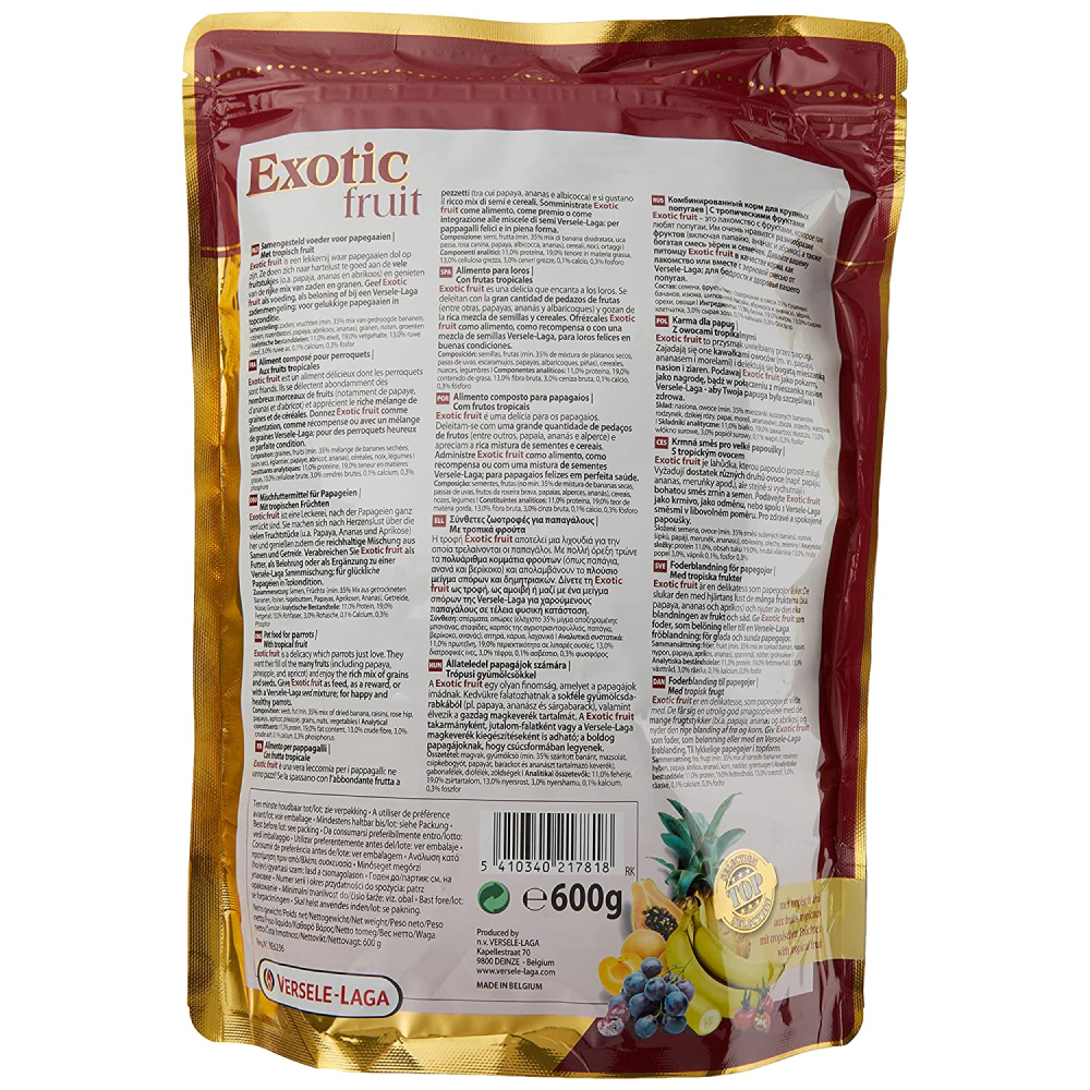 Versele Laga Prestige Fruit Mix Food For Parrots image 2