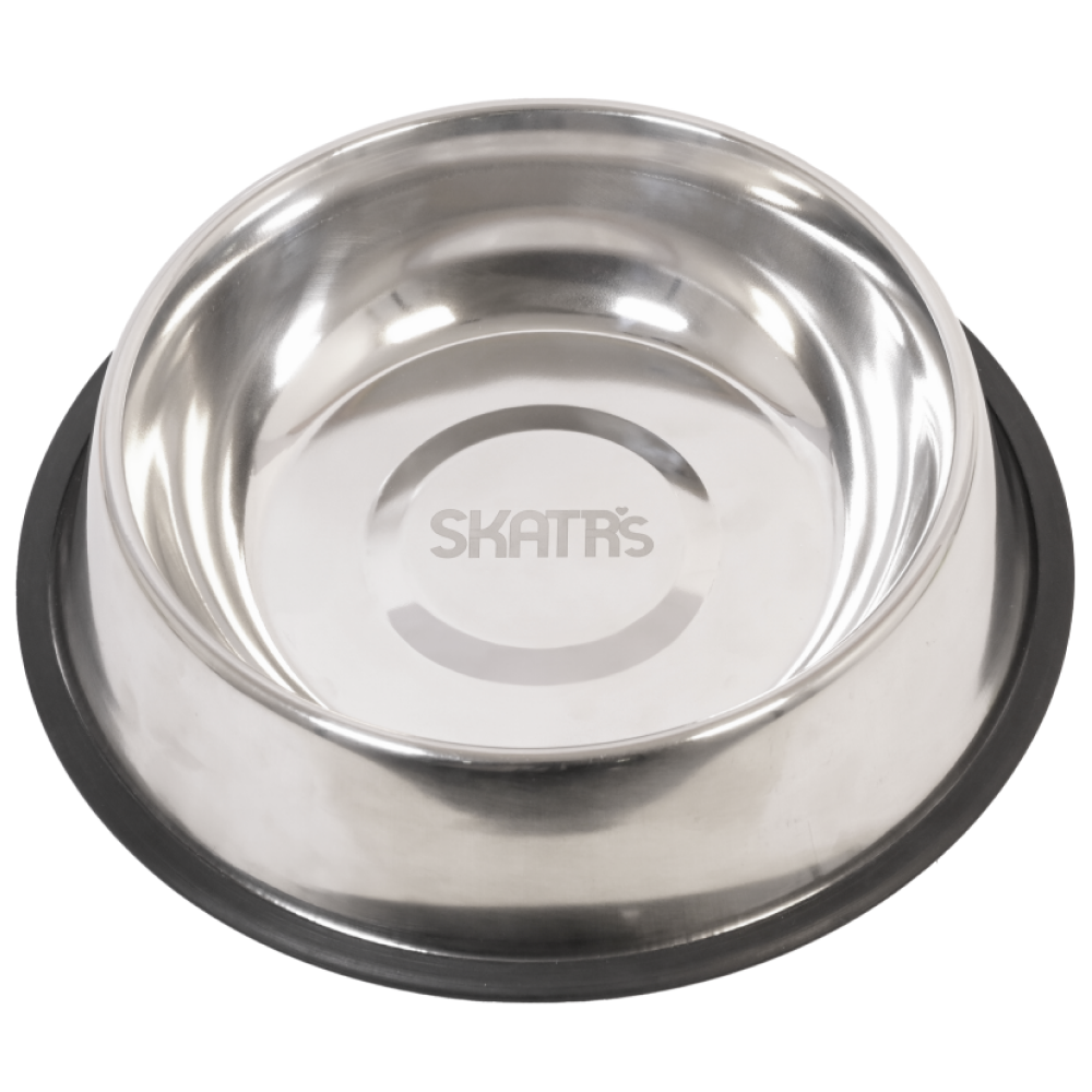 SKATRS Anti Skid Stainless Steel Bowl and Pedigree Chicken and Vegetables Adult Dry Dog Food Combo image 2