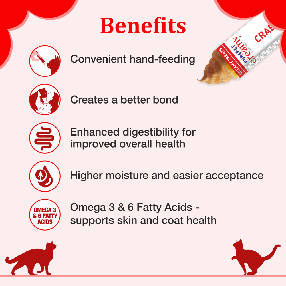 Purepet Crab and Chicken Lickable Creamy Treats for Cats image 2