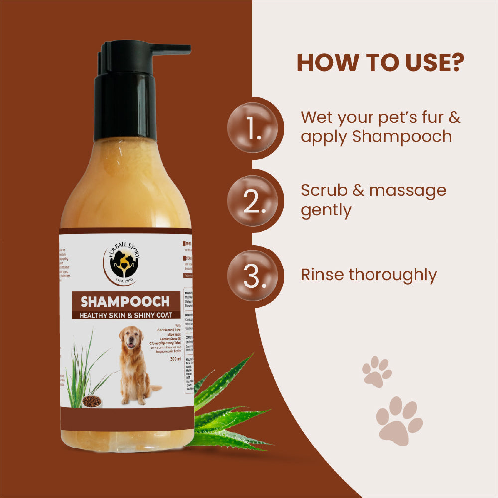 FurBall Story Shampooch Healthy Skin & Shiny Coat Shampoo for Dogs image 7