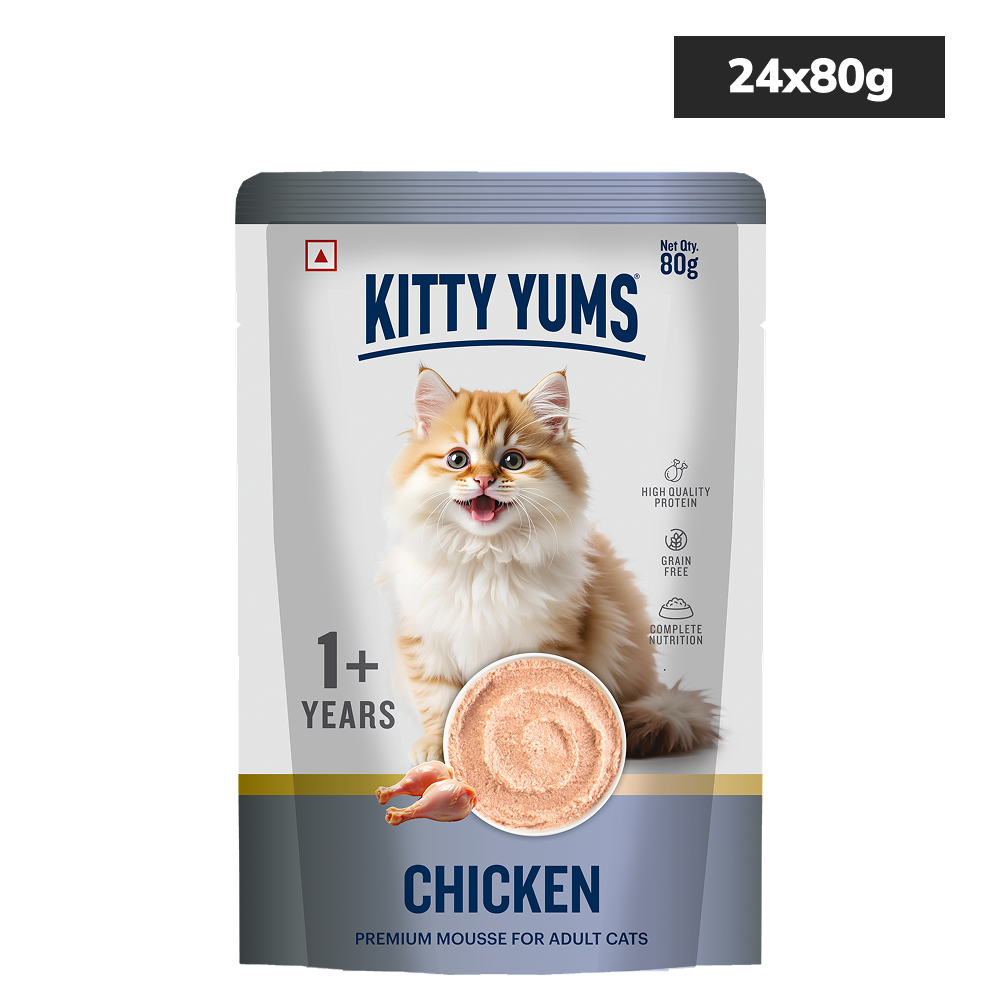 Kitty Yum Chicken Mousse Adult Cat Wet Food
