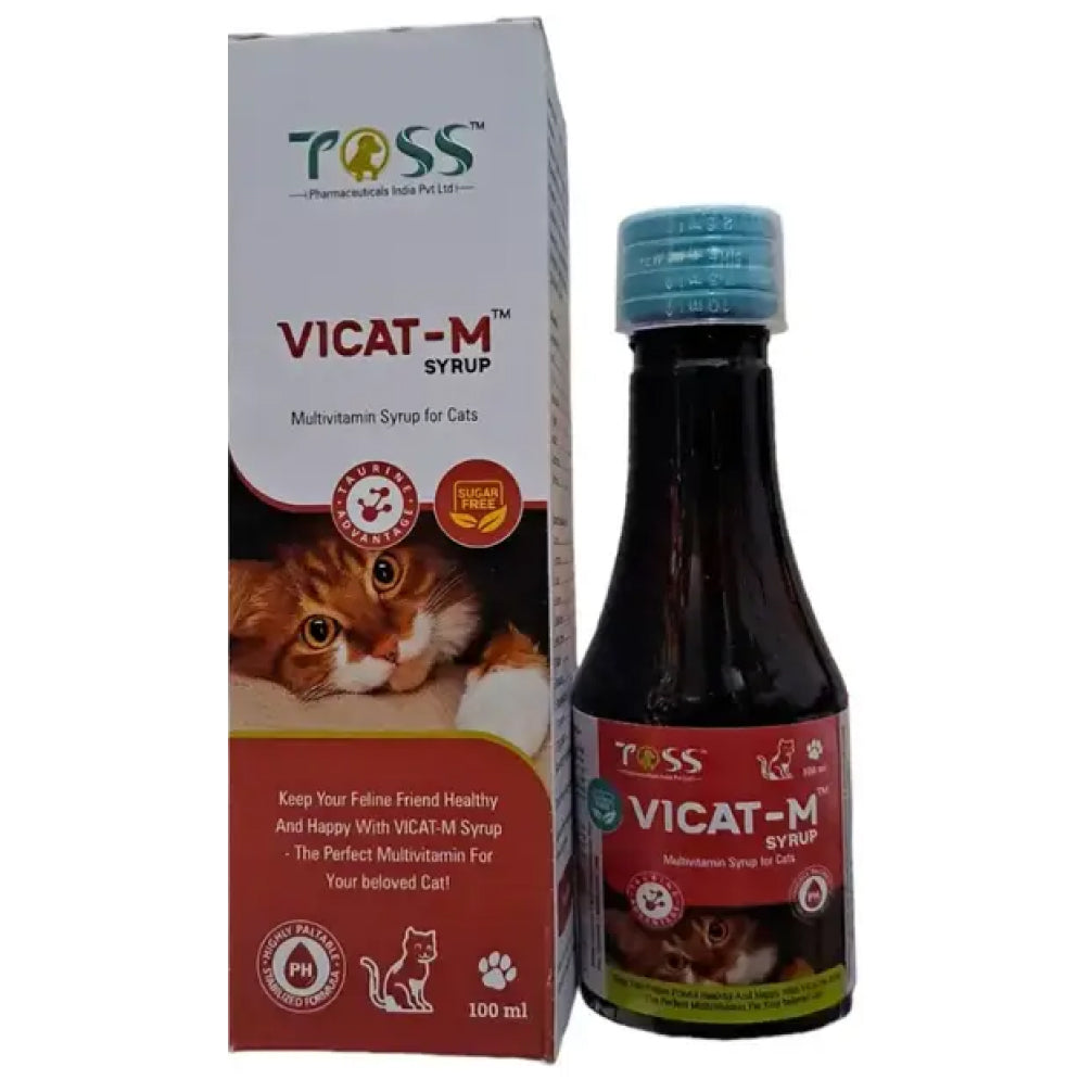 Tossvet Vicat M Syrup Multivitamin & Mineral Supplement for Cats