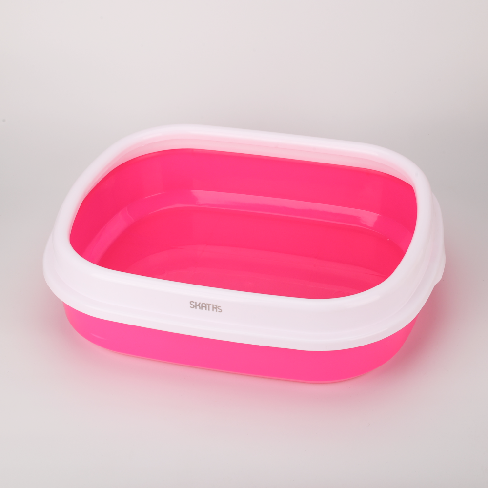 Scoopy Lavender Scented Natural Indian Brown Sand Litter & Skatrs Pink Litter Tray Cat Combo image 5