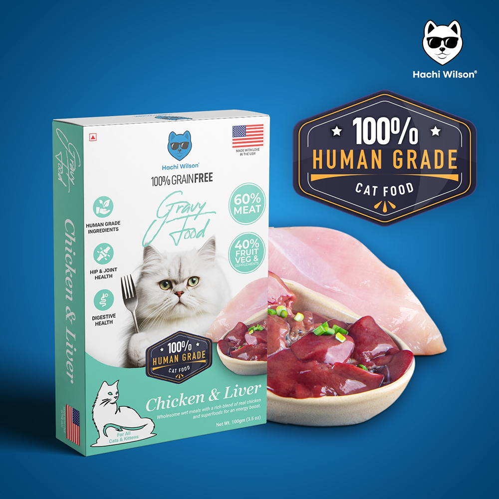 Hachi Wilson Premium Chicken and Liver Gravy Cat Wet Food image 3