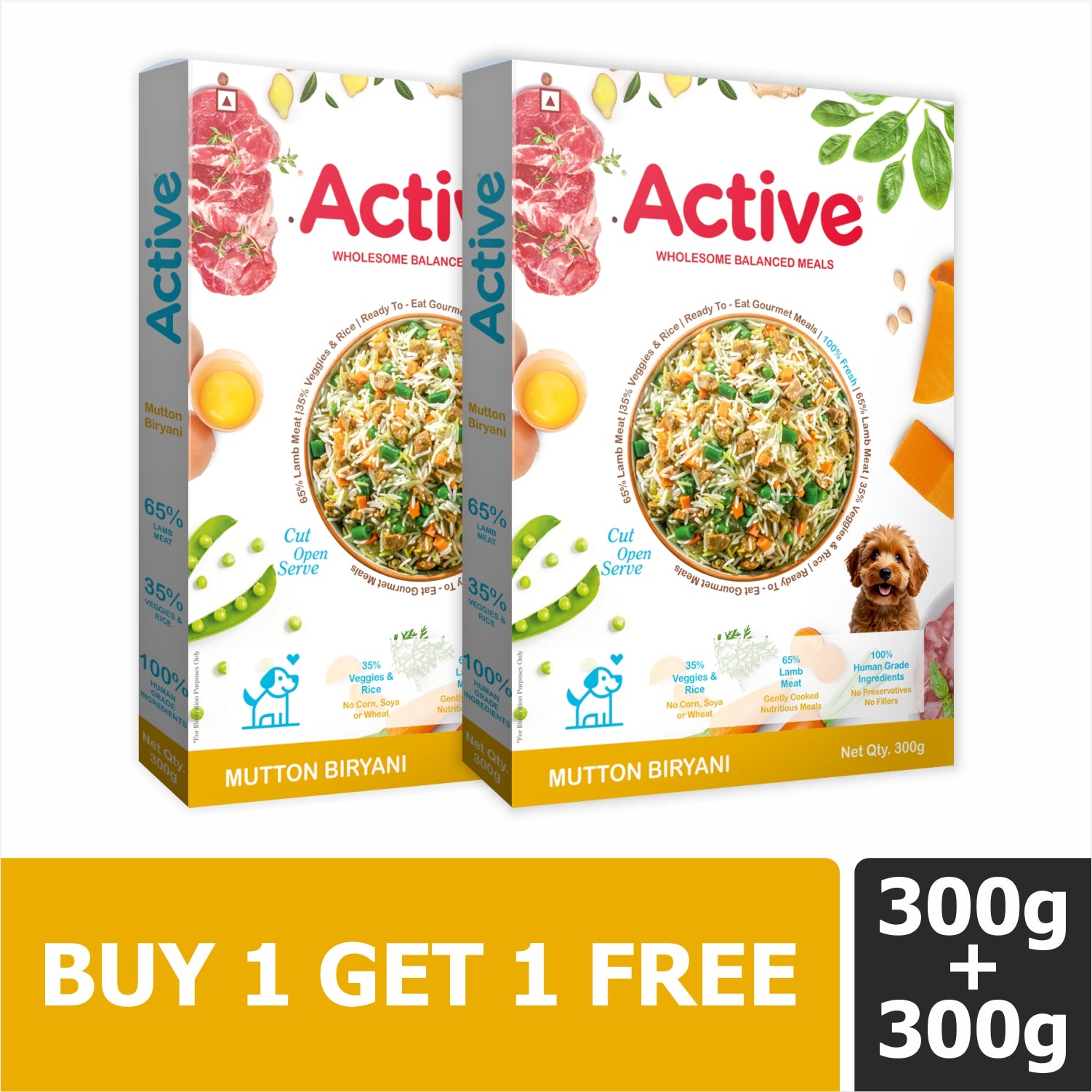 Active Mutton Biryani Fresh Food for Dogs (Buy 1 Get 1) image 8