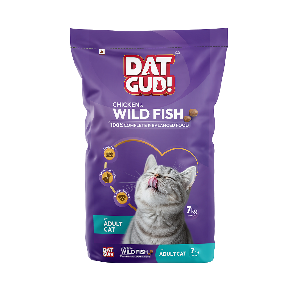 DatGud Chicken & Wild Fish Adult Cat Dry Food image 3