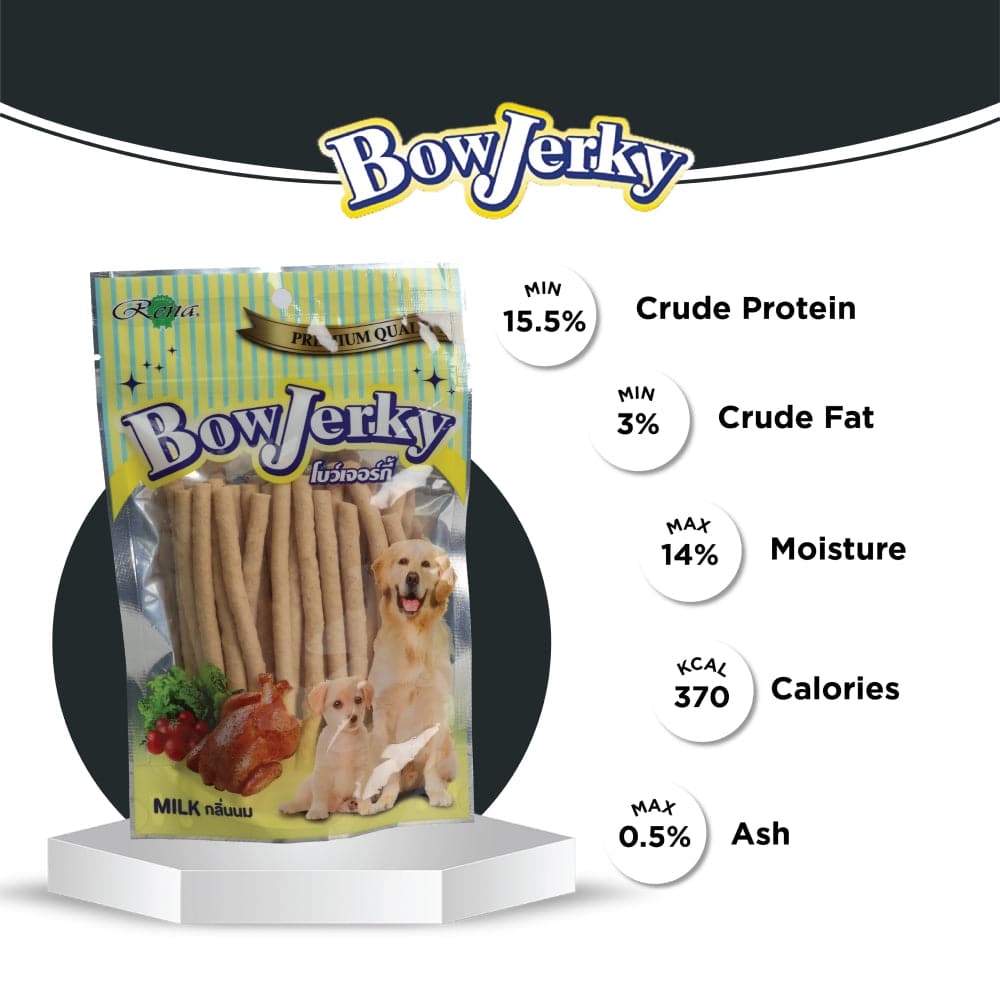 Rena BowJerky Milk Sticks Dog Treats image 3