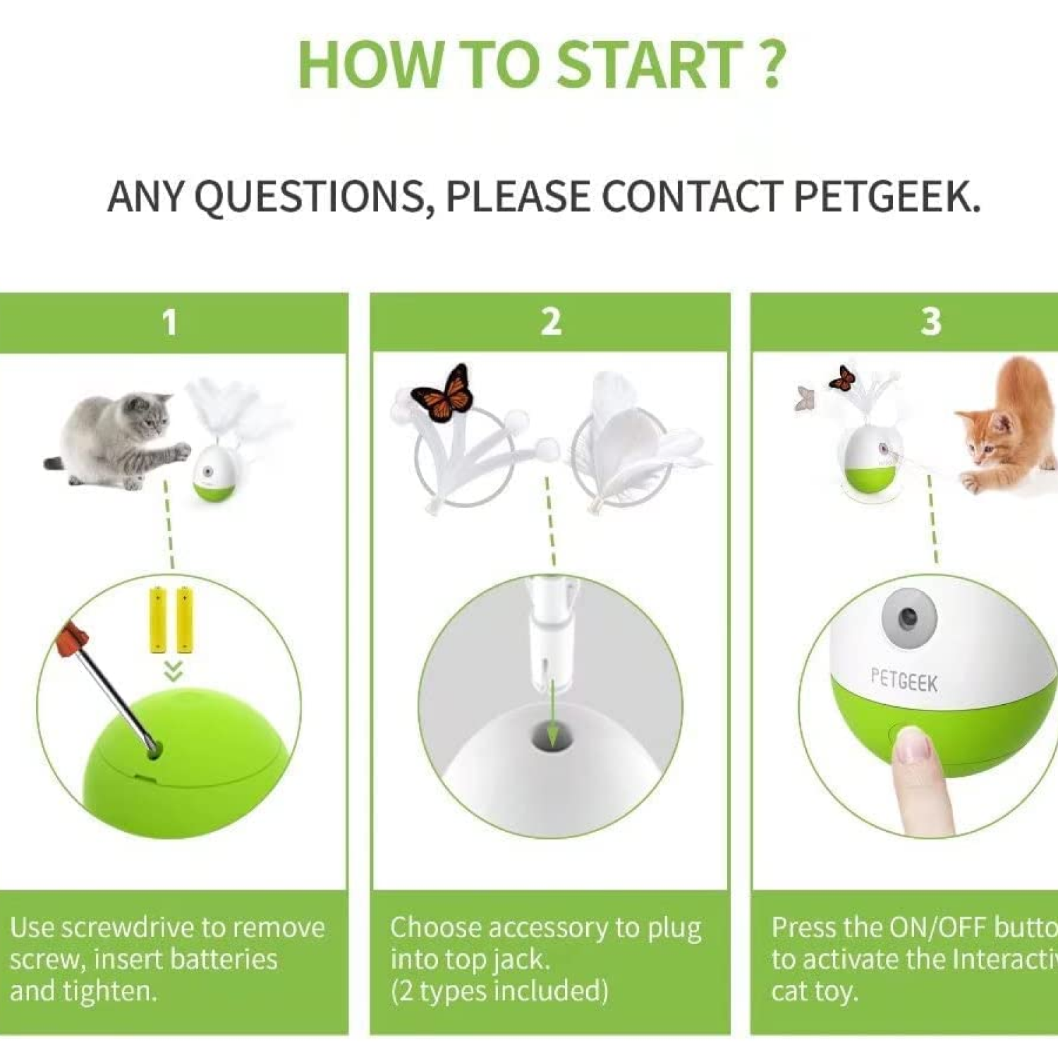 Pet Geek Egg Laser Tumbler Toy for Cats image 2