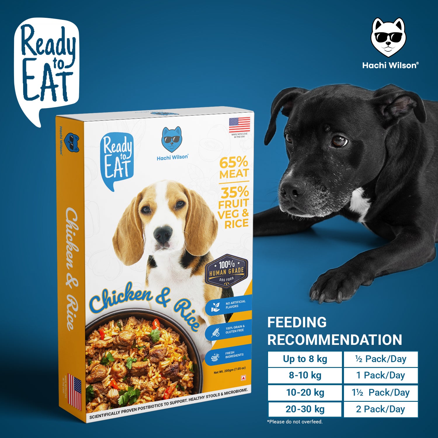 Hachi Wilson Chicken and Rice Ready to Eat Fresh & Wet Food for Dogs & Puppies image 5