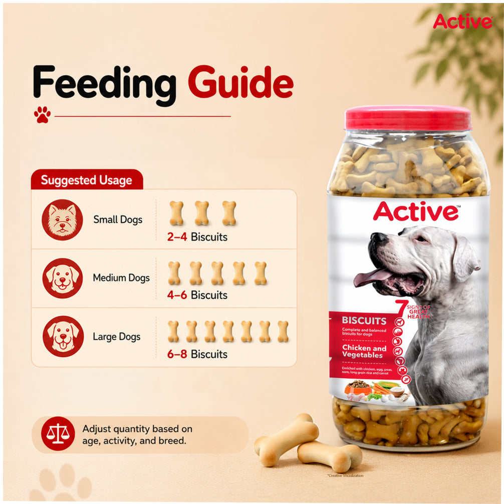 Active Chicken and Vegetables Biscuit Dog Treats (Buy 1 Get 1) image 9