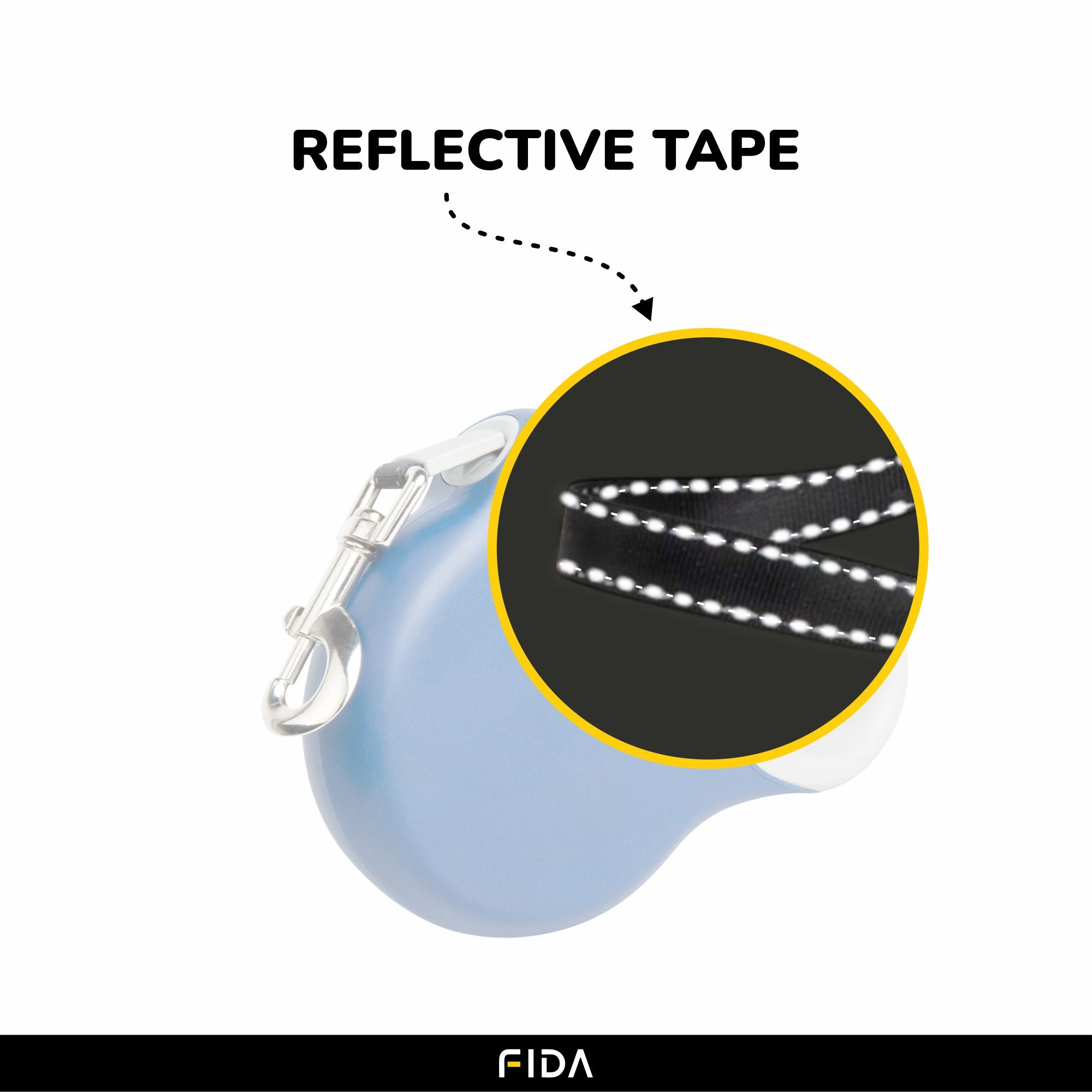 Fida Extra Retractable Leash for Dogs (Blue) image 3