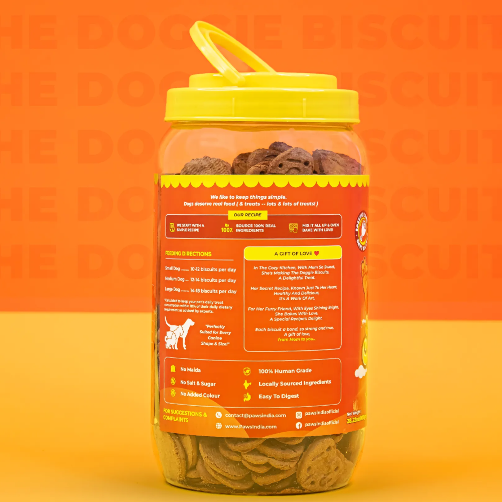 Pawsindia The Doggie Roasted Lamb Help Skin & Coat Dog Biscuits image 3