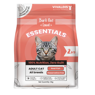 Bark Out Loud Essentials Real Fish Adult Cat Dry Food image 1