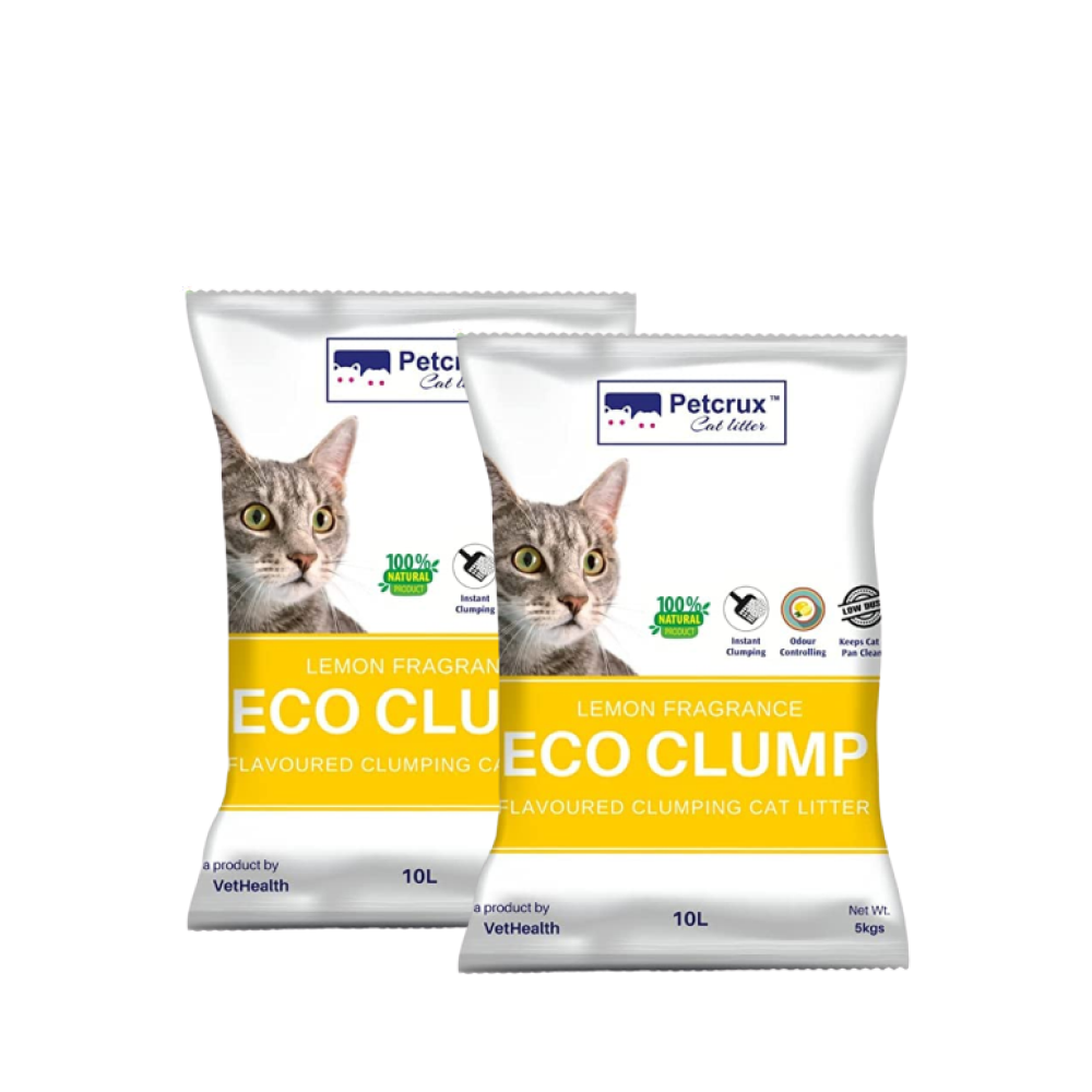 Petcrux Lemon Scented Eco Clumping Cat Litter image 2