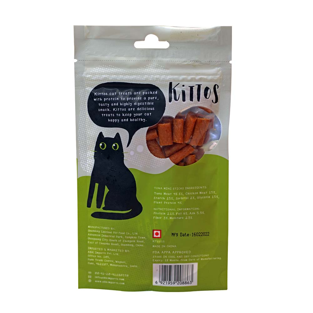 Kittos Purr fect Tuna Mini Sticks Cat Treats image 2