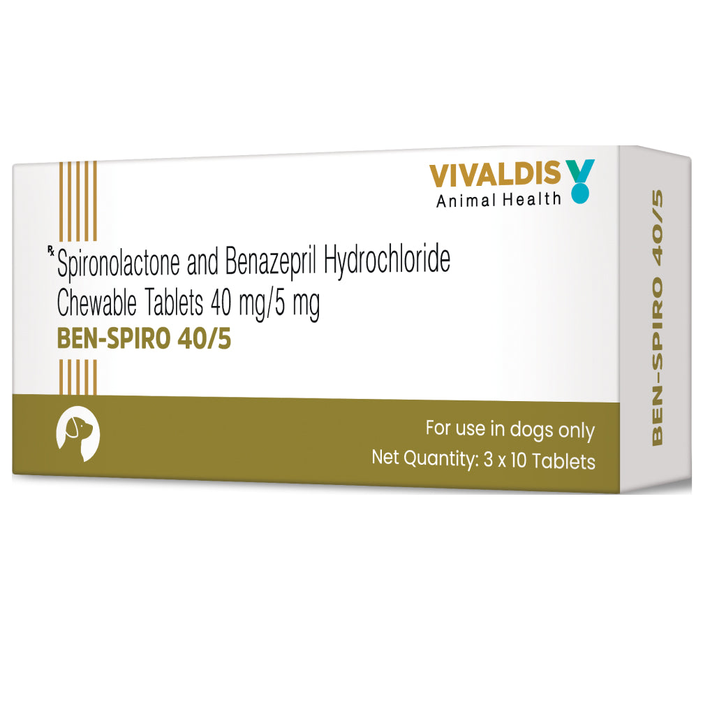 Vivaldis Ben Spiro (Spironolactone & Benzepril) Tablets for Dogs image 3