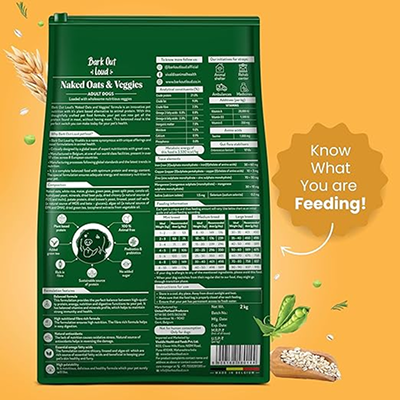 Bark Out Loud Naked Oats & Veggies, Veg Adult Dog Dry Food image 2