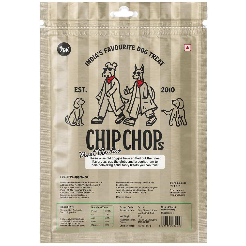 Chip Chops Chicken and Codfish Rolls Dog Treats image 7