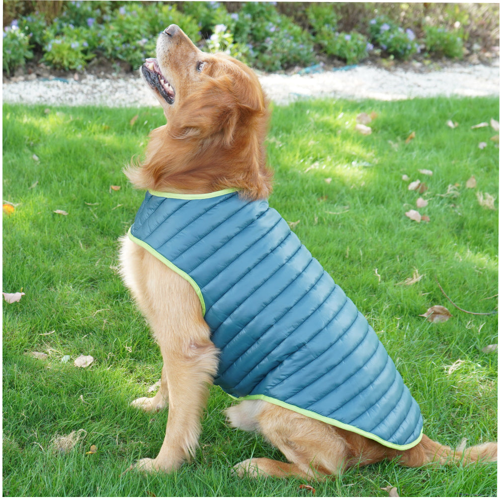 Talking Dog Club Double Trouble Reversible Jackets for Dogs (Blue/Green) image 2