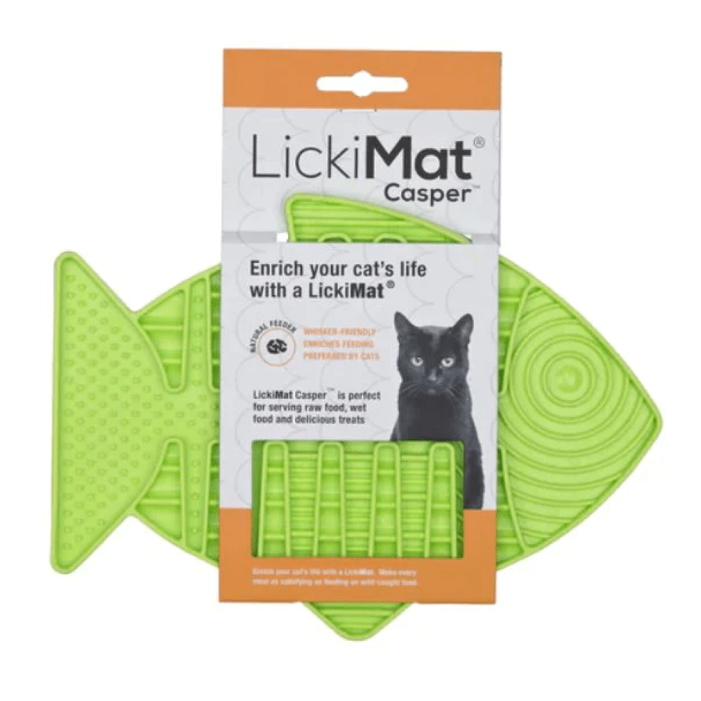 LickiMat  Casper Slow Feeder for Cats (Green) image 2