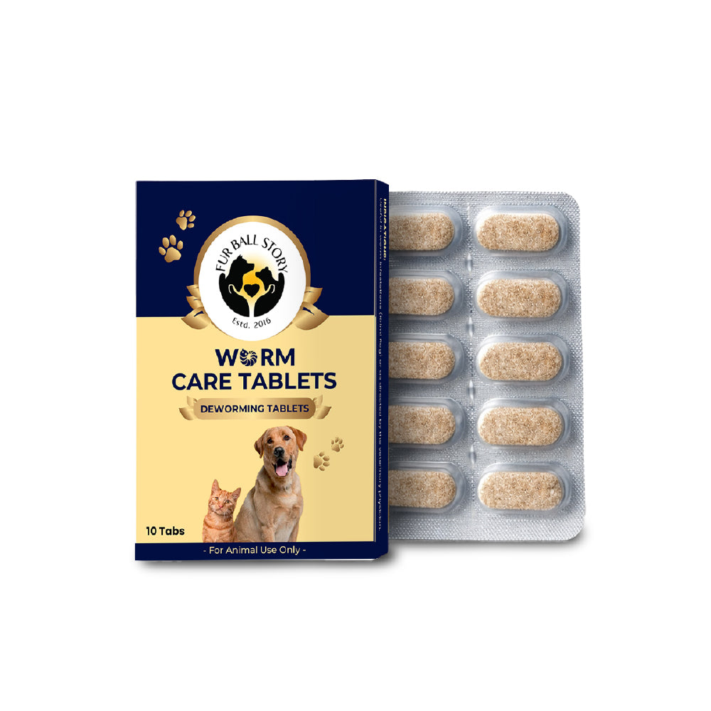 FurBall Story Worm No More Deworming Tablet for Dogs and Cats