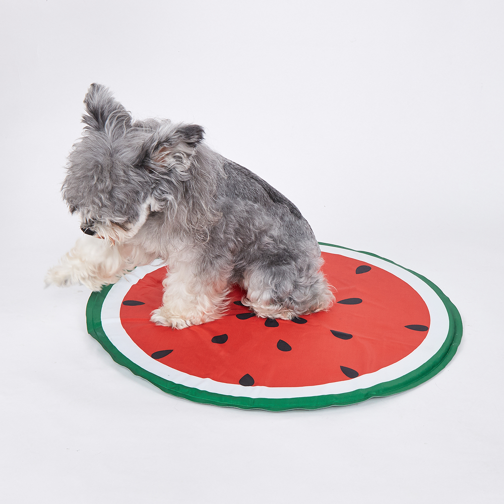 Fofos Watermelon Cooling Mat for Dogs & Cats (Green/Red)