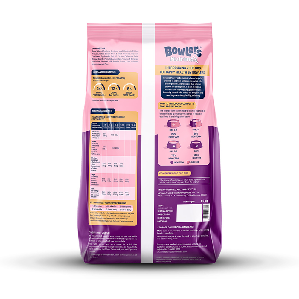 Bowlers Chicken and Milk Nutrimax Puppy Dog Dry Food image 7