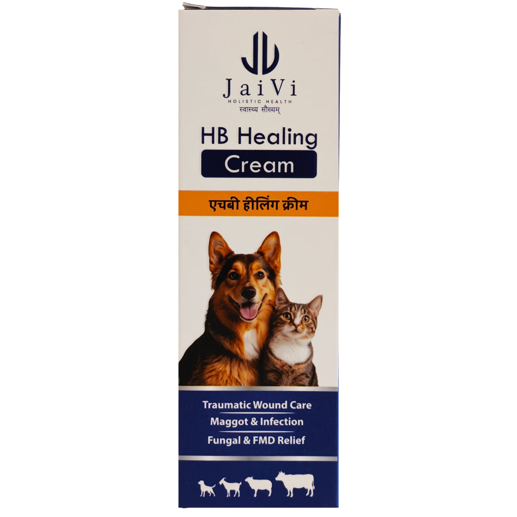 JaiVI HB Healing Cream for Dogs and Cats (Herbal Wound Care Formula)
