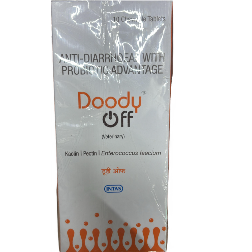 Intas Doody Off Tablets (Antidiarrhoel & Probiotic) for Dogs and Cats image 3