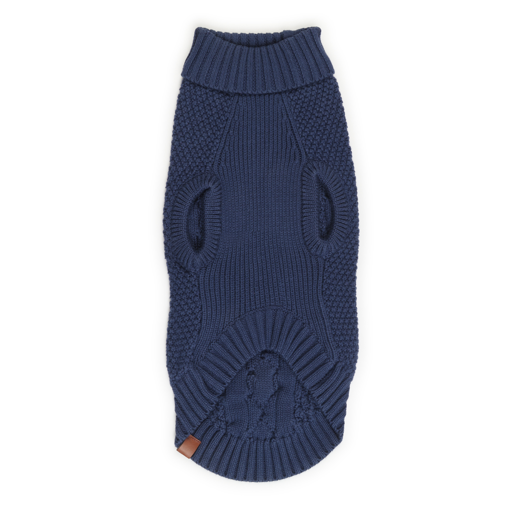 The Happy Lots Chunky Sweaters for Dogs (Dark Blue) image 3