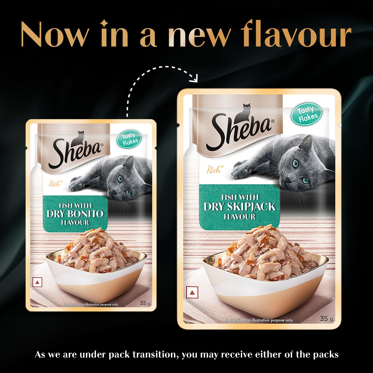 Sheba Fish with Dry Skipjack Premium Cat Wet Food image 6