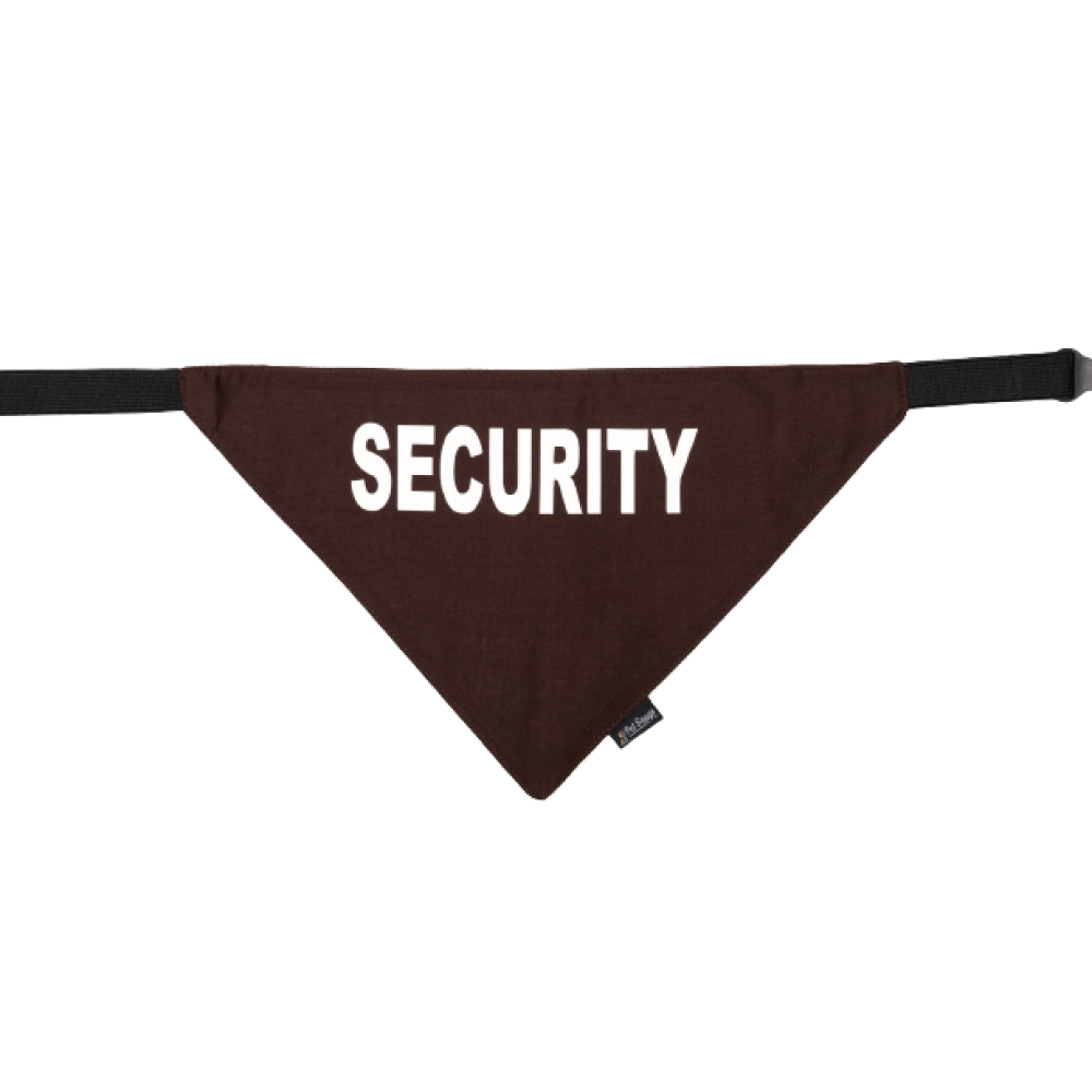 Petsnugs Security Bandana for Dogs and Cats (Coffee Brown) image 2