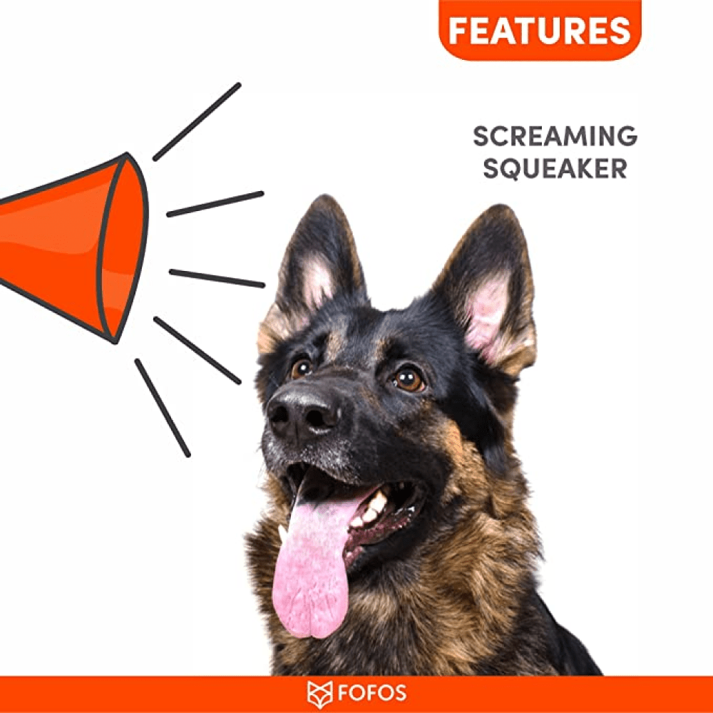 Barkbutler x Fofos Vegi Bites Carrot Squeaky Toy for Dogs | For Medium Chewers image 6