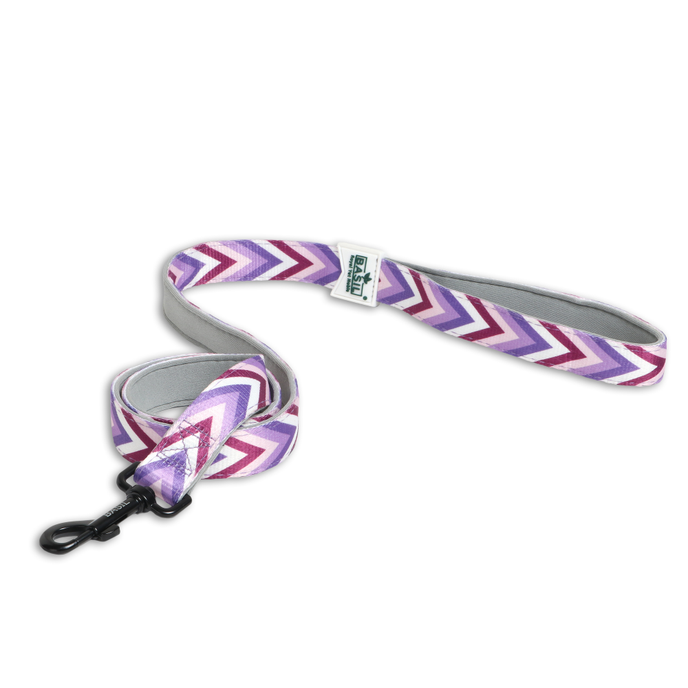Basil Printed Leash for Dogs and Cats (Purple) image 6