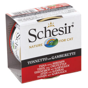 Schesir Tuna In Jelly with Shrimp Adult Cat Wet Food