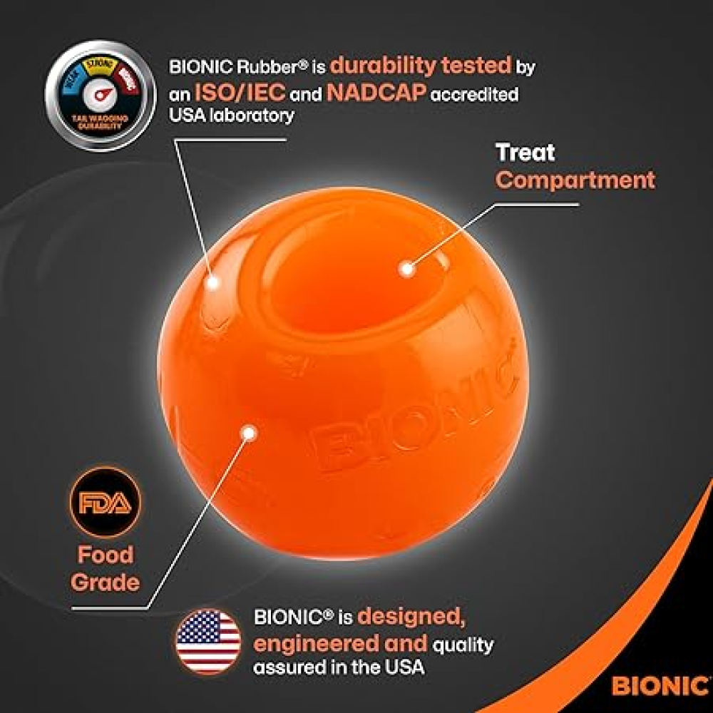 Bionic Ball Toy for Dogs (Orange) image 4