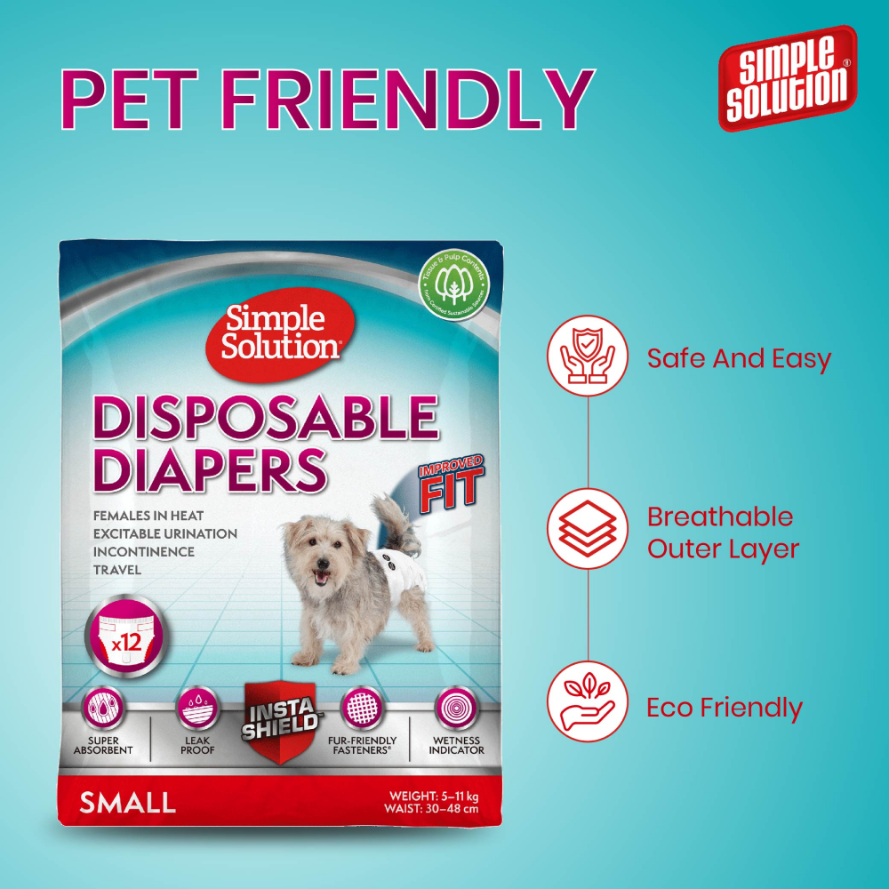 Simple Solution Disposable Diaper for Female Dogs (42x53cm) image 8